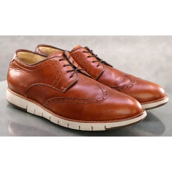 Johnston & Murphy Holden $150 Men's Wingtip Oxford Dress Shoes Size 10 M 27-1746